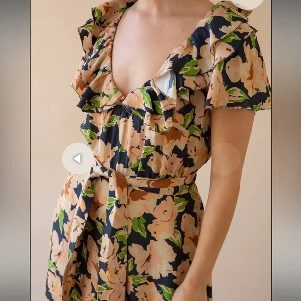 THE GREAT. The Parish Dress in Victorian Rose - Picture 4 of 10